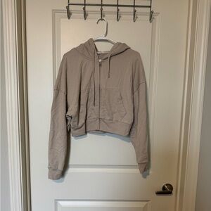 cropped zip up jacket